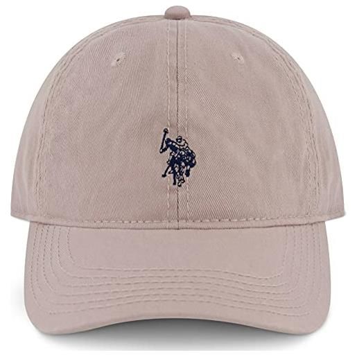 U.S.POLO ASSN. u. S. Polo assn. Concept one small polo pony logo baseball hat, 100% cotton, adjustable cap, light grey