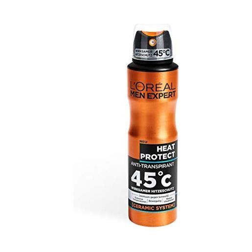 L'ORÉAL men expert expert - deodorante spray heat protect, 150 ml (confezione da 1)