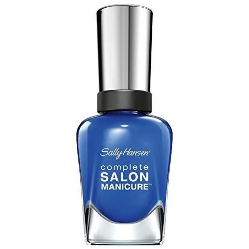 Sally Hansen complete salon manicure nail polish, 684 new suede shoes/pflegender, metà blu, 15 g