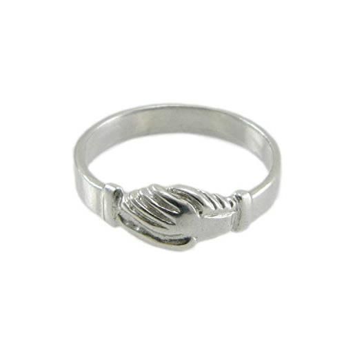 FR anello santa rita mani che si stringono argento (10)