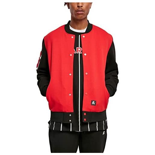 Starter black label starter 71 college jacket giacca, rosso città/nero, l uomo