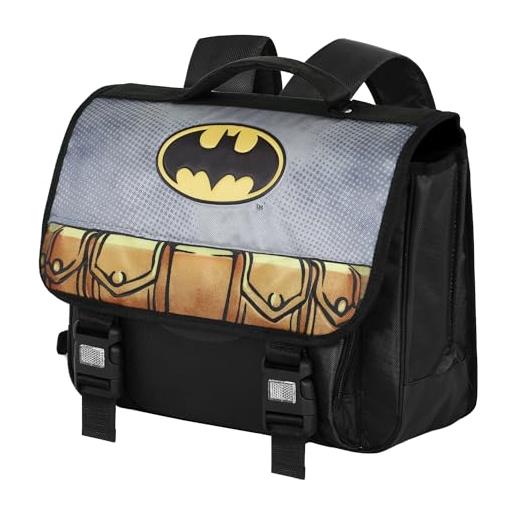 DC Comics batman batdress-zaino cartable 2.0, nero, 38 x 30 cm, capacità 13.5 l
