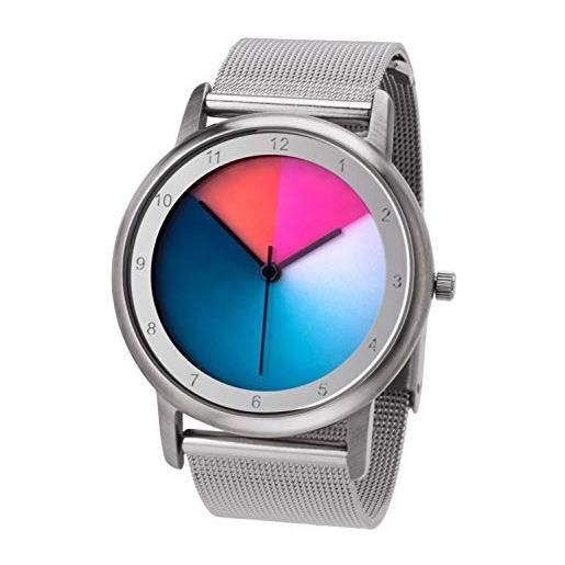 Rainbow e-motion of color orologio analogico quarzo unisex con cinturino in acciaio inox av45ssm-mbs-cl
