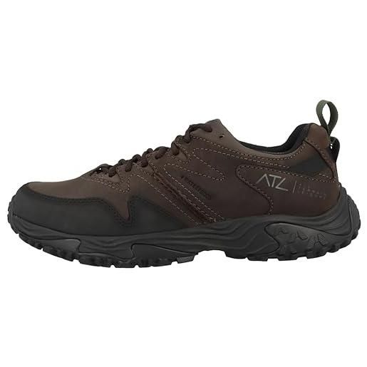 Clarks atl walk go wp, scarpe da ginnastica uomo, dark brown lea, 41.5 eu