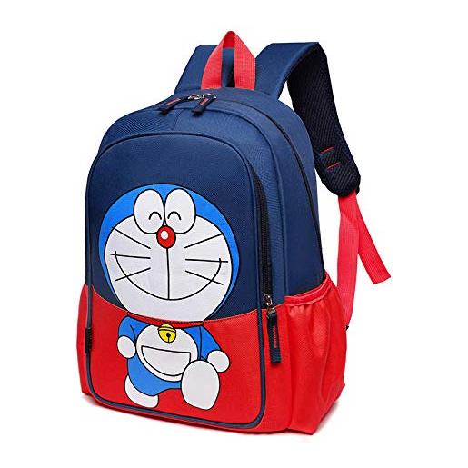 Xuejia 2021 primavera zaino borsa da scuola per bambini scuola elementare college cartoon anime nylon borsa da scuola con cerniera-doraemon red
