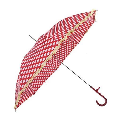 Susino 3180 - ombrellone automatico da donna, con puntini, con bacchette