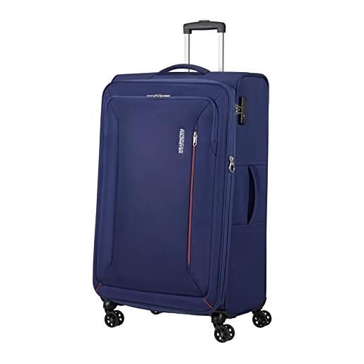 American Tourister tourister hyperspeed, bagaglio a mano, blu (combat navy), l (80 cm - 109/116 l)