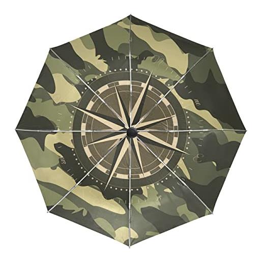 KAAVIYO marmo mimetico militare ombrello pieghevole automatico auto apri chiudi portatile protezione uv ombrelli per spiaggia donne bambini ragazze