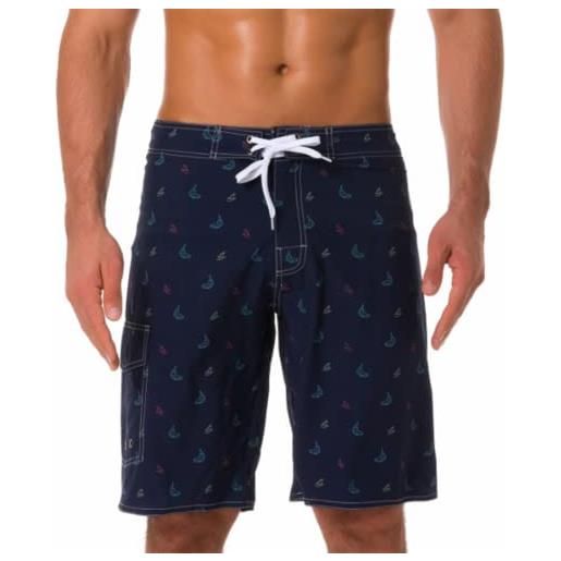 JPXJGT impermeabili pantaloncini costume da bagno uomo asciugatura veloce calzoncini beach fodera rete con taschino e coulisse trunks per surf hotspring sulla spiaggia (color: blue, size: 3xl)