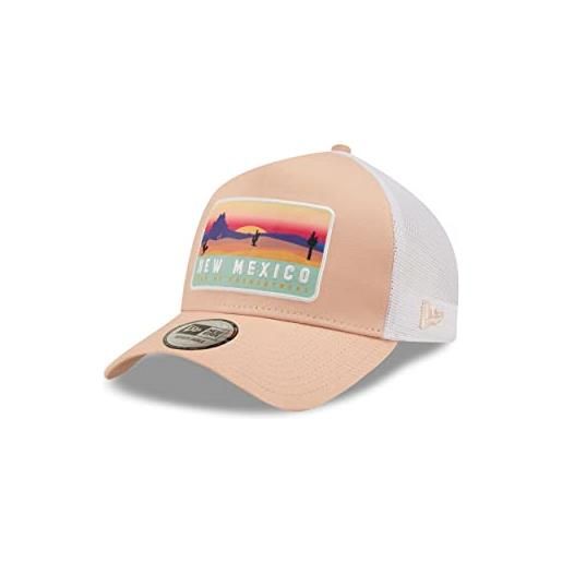 New Era mexico location patch blush sky a-frame adjustable trucker cap - one-size