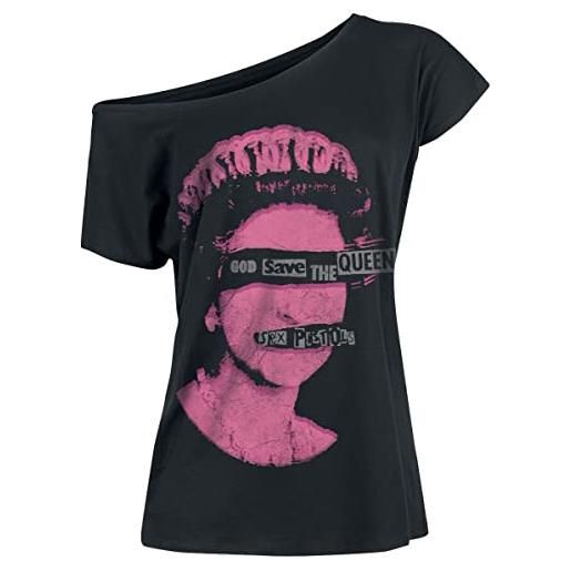 Sex Pistols god save the queen donna t-shirt nero xl 100% cotone regular