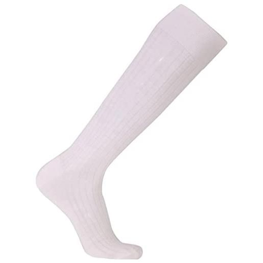 ROSSI CALZE 6 paia calza lunga rossi 200 sanitaria compressione graduata 100% , bianco 42-44