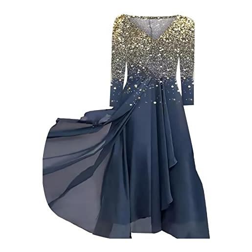 Cocila abiti cerimonia taglie forti vestito da donna in chiffon di pizzo con ricamo lunghezza tè gancio porta borsa