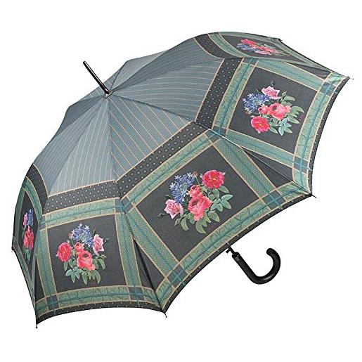 VON LILIENFELD® ombrello pioggia lungo classico automatico donna fiore arte eva maria nitsche: bonny bouquet
