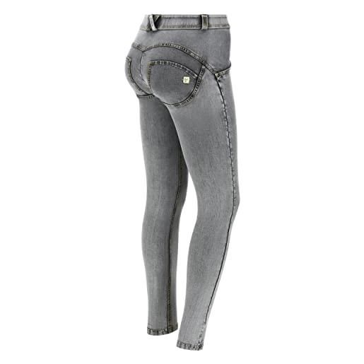 FREDDY - pantaloni push up wr. Up® superskinny in jersey-denim ecologico, denim nero, extra large