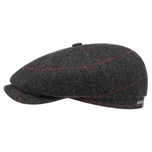 Stetson Coppola Driver Jacquard Uomo, Made In EU, Tessuto Cotone, Protezione UV 40+, Fodera 68% Cotone 32% Poliestere