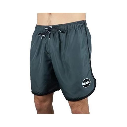 Lab84 pantaloncini corti costume shorts da mare sport s9 shm1004groe piombo 4089b (large)