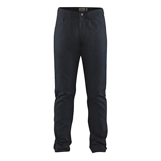Fjällräven greenland canvas jeans, pantaloni classici, uomo, blu (dark navy), 58