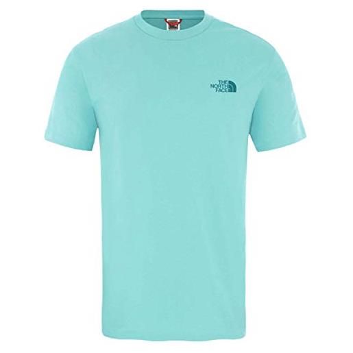 The North Face m s/s easy t-shirt, uomo, lagoon, xs