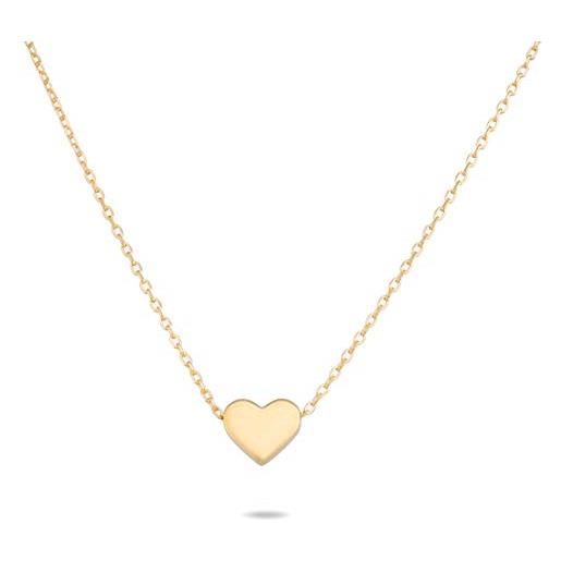 Nuoli® collana a forma di cuore in argento 925 (45 cm) con ciondolo a forma di cuore, in filigrana, argento sterling, 