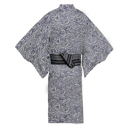 Fancy Pumpkin kimono giapponese da uomo yukata giapponese home robe pigiama vestaglia taglia l-c10