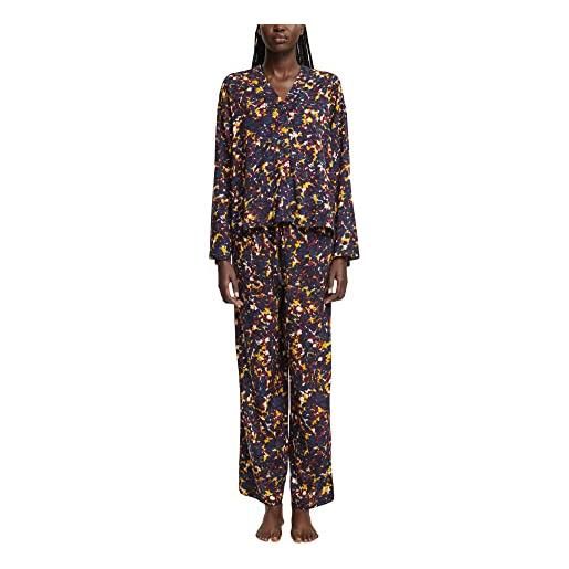 ESPRIT pigiama stampato in tessuto cve set, inchiostro 2, 42 donna
