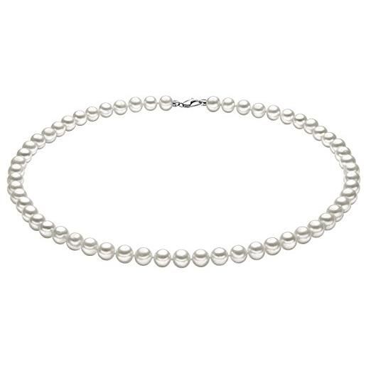 Comete collana gioielli di perle ed oro bianco fwq103