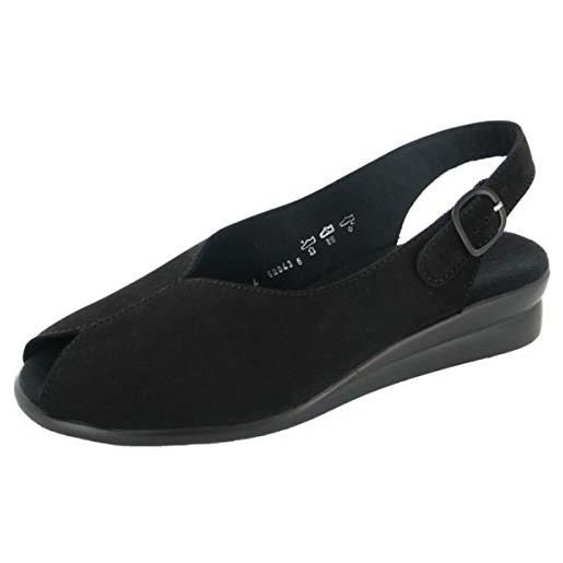Semler - sandali da donna nora con cinturino, nero (nero ), 38 2/3 eu