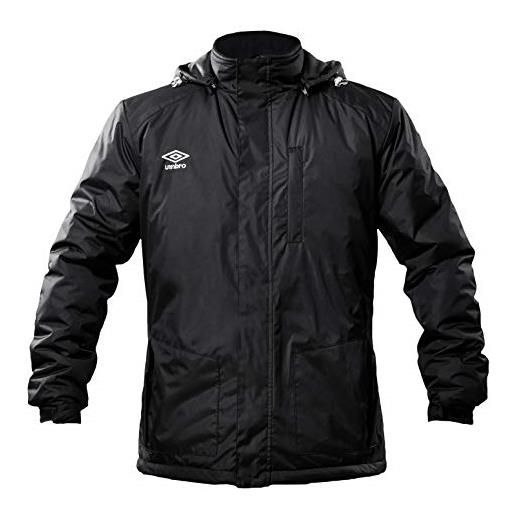 Umbro ethereal anorak giacca termica con cappuccio, nero, xl uomo