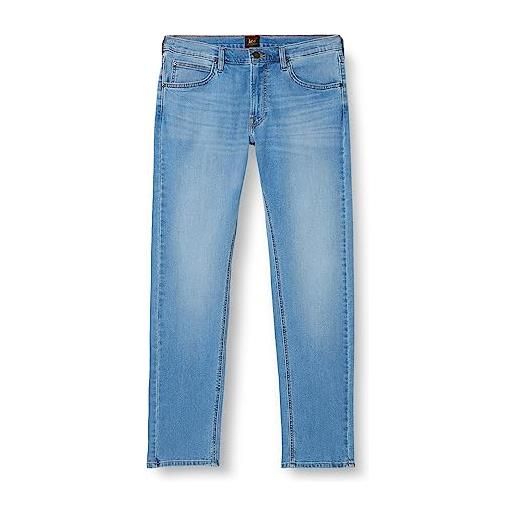 Lee daren zip fly, jeans uomo, viola (fresh mid worn in), 36w / 34l