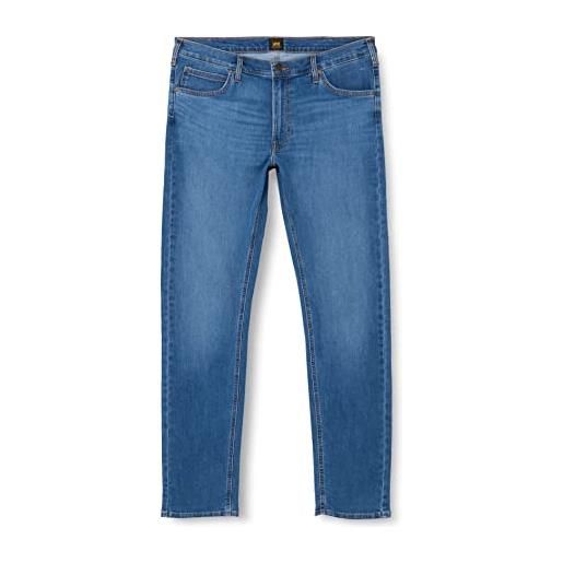 Lee daren zip fly, jeans uomo, viola (fresh mid worn in), 34w / 32l