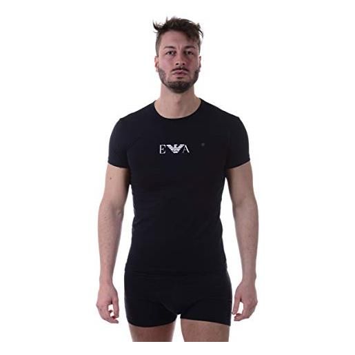 Emporio Armani underwear 1110357p715, top pigiama uomo, nero (nero), x-large
