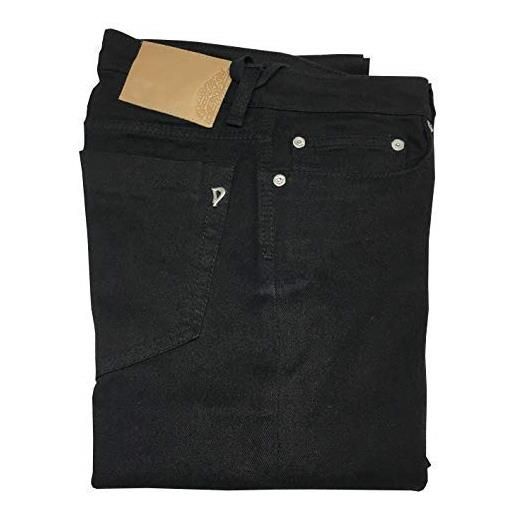 DONDUP jeans donna nero mod p516 s010 lenora fondo cm 14 vestibilita slim vita regolare con zip 98% cotone2% elastan made in italy (26 - it 40)