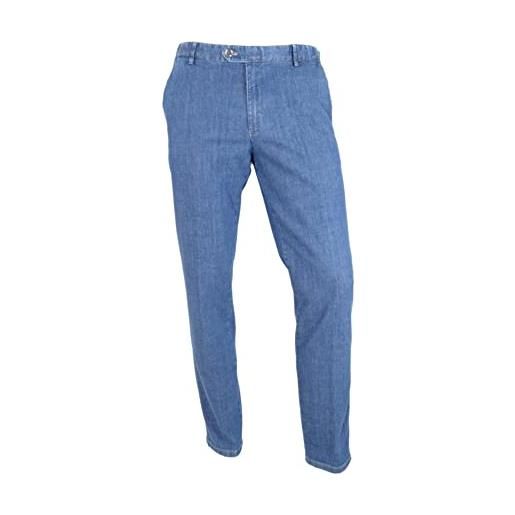 MEYER pantalone uomo oslo denim travel chino stretch jeans 1-416716 taglia 30