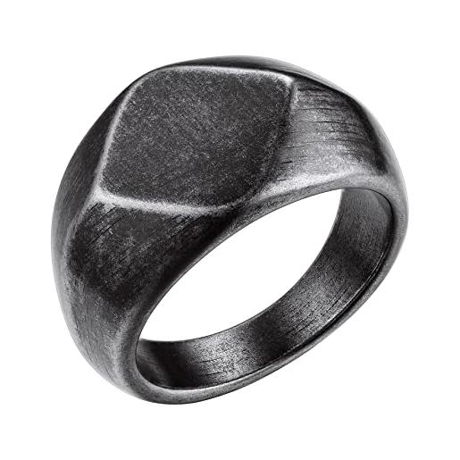 Bestyle anelli acciaio inox uomo in acciaio inossidabile anello semplice anelli sector uomo misura 22