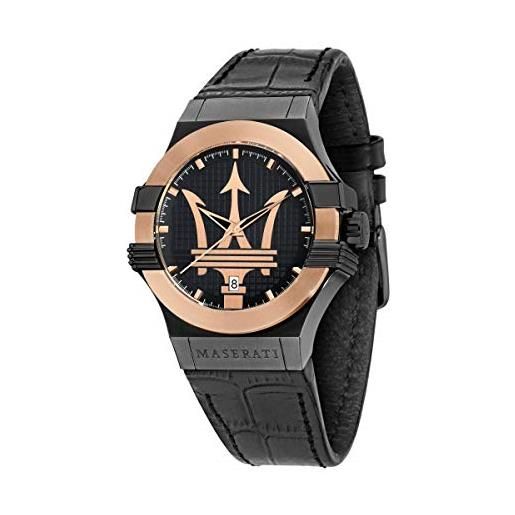 Maserati orologio da uomo, collezione potenza, al quarzo, solo tempo, 3h - r8851108032