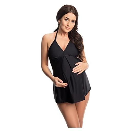 Selente mummy love costume da bagno intero premaman/gravidanza, costume intero blu scuro, 46