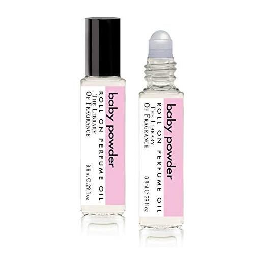 The library of fragrance roll on perfume baby powder - 9 ml