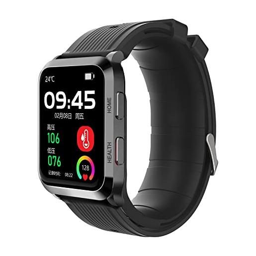 TPARIS smart watch, pompa ad aria+air bag smartwatch con schermo touch da 1,7 pollici, misurazione accurata della pressione sanguigna, conteggio passi/calorie/distanza, modalità multi-sport