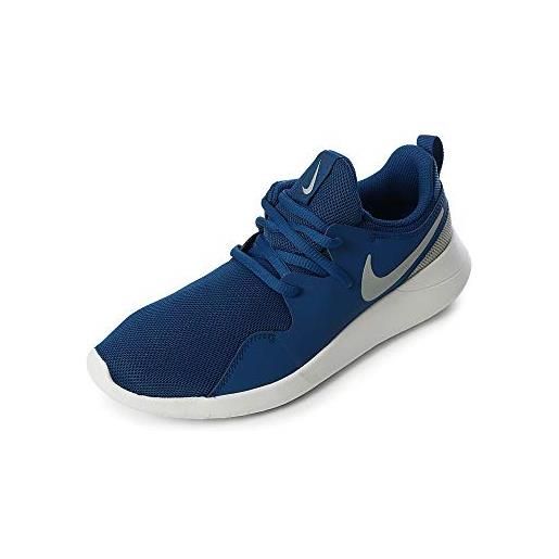 Nike kinder sneaker tessen, scarpe da ginnastica basse unisex-bambini, blu (gym blue/wolf grey-w 400), 36 eu