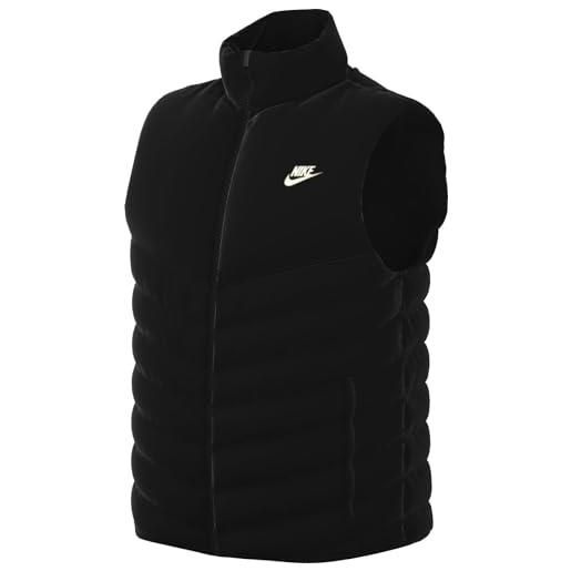 Nike fb8201-011 m nk tf wr midweight vest giacca uomo black/black/sail taglia 3xl
