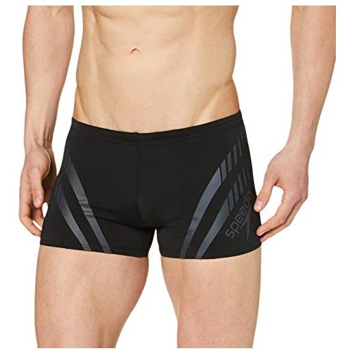 Speedo sport panel aqua - pantaloncini da uomo, uomo, 8117589023, black/oxid grey, l
