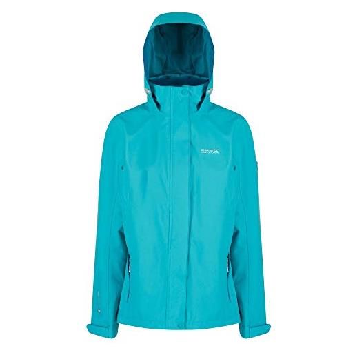 Regatta calyn stretch ii waterproof and breathable mesh lined hooded outdoor active, giacca donna, dark cerise, 10