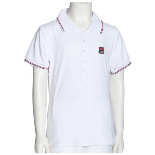 Fila - maglietta polo da bambina, modello. Team line 2010, bianco (bianco), xs