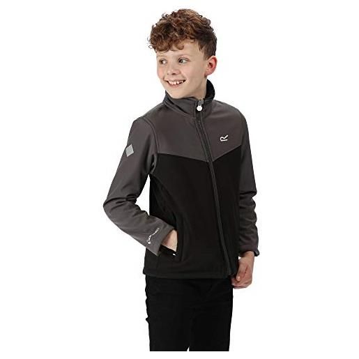 Regatta - giacca softshell rivendale per bambini, bambino, rkl084 2vik15, prussian/oxford blue, xxl