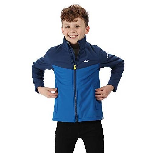 Regatta - giacca softshell rivendale per bambini, bambino, rkl084 2vik15, prussian/oxford blue, xxl