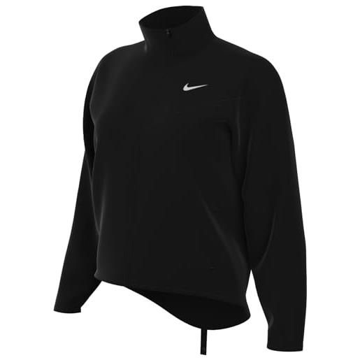 Nike fb4694-010 w nk df swoosh hbr jkt giacca donna black/cool grey taglia 2xl