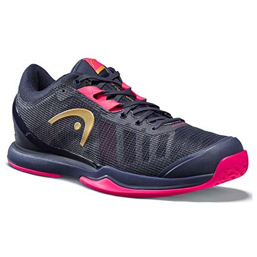 Head scarpe da donna sprint pro 3.0, tennis, vestito blu/rosa fluo, 43 eu