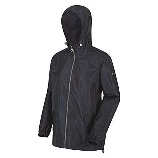 Regatta garbo giacca shell impermeabile traspirante con cappuccio rimovibile e tasche multiple, donna, grapeleafditsy, 10