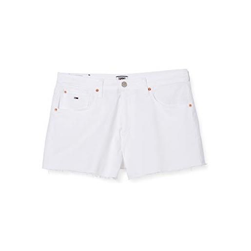 Tommy Jeans denim hotpants mrwh shorts, mars white com, (taglia unica: ni30) donna